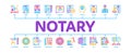 Notary Service Agency Minimal Infographic Banner Vector