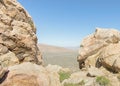 The Notch, Teutonia Peak Trail, Mojave National Preserve, CA Royalty Free Stock Photo