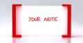 Note board Royalty Free Stock Photo