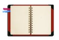 Note book with bookmark Royalty Free Stock Photo