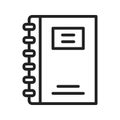 Note Book icon vector image. Royalty Free Stock Photo