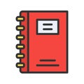 Note Book icon vector image. Royalty Free Stock Photo