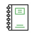 Note Book icon vector image. Royalty Free Stock Photo