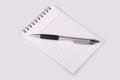 Note book with pen Royalty Free Stock Photo