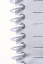 Note book spine - close-up Royalty Free Stock Photo