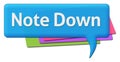 Note Down Colorful Comment Symbol