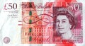 The ÃÂ£50 note Royalty Free Stock Photo