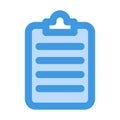 Note icon in blue style for any projects Royalty Free Stock Photo