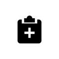 Note icon. Medical skill sign