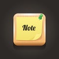 Note icon. Vector illustration decorative design Royalty Free Stock Photo