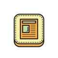 note icon. Vector illustration decorative design Royalty Free Stock Photo