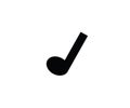 Note music symbol sound sign Royalty Free Stock Photo