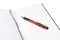 Note Pad and Fountain Pen Royalty Free Stock Photo