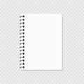 Note pad icon. Clear sheet of paper. Vector illustration. EPS 10