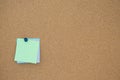 Note paper cork board Royalty Free Stock Photo