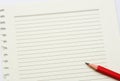Note paper and pencil Royalty Free Stock Photo