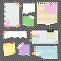 Note Papers Set Royalty Free Stock Photo