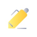 Note-taking flat gradient two-color ui icon Royalty Free Stock Photo