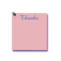 Note of thanks