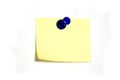 Note with thumbtack Royalty Free Stock Photo