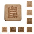 Note timer wooden buttons