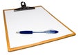 Notebook and ballpen Royalty Free Stock Photo