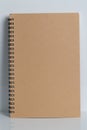 Notebook with a blank cover made of recycled paper Royalty Free Stock Photo