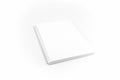 Notebook, Bookmark, Diary. White, clear, blank, isolated Notebook with spiral on white background