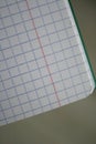 Only a notebook in a cell close-up. Royalty Free Stock Photo