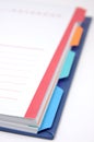 Notebook with classify pages Royalty Free Stock Photo