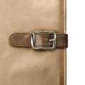 Notebook closeup with buckle in the form of a leather strap Royalty Free Stock Photo