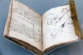 Notebook (Codex Forster I2), 1490-3, by Leonardo Da Vinci Royalty Free Stock Photo