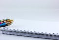 Notebook and color pencil Royalty Free Stock Photo