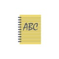 notebook colored icon. Element of school icon for mobile concept and web apps. Detailed notebook icon can be used for web and mobi