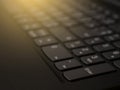 Notebook computer keyboard close up. Royalty Free Stock Photo