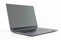 Modern Slim Laptop on White Background Royalty Free Stock Photo
