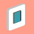 Notebook computer symbol Royalty Free Stock Photo