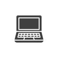 Notebook computer vector icon Royalty Free Stock Photo