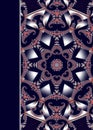 Notebook cover with beautiful spiral pattern in fractal design.