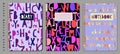 Notebook and diary cover design for print with seamless pattern included.