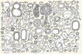 Notebook Doodle Design Elements Vector Set Royalty Free Stock Photo