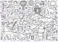 Notebook Doodle Elements Vector Set Royalty Free Stock Photo