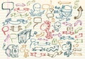 Notebook Doodle Sketch Vector Set Royalty Free Stock Photo