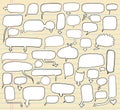 Notebook Doodle Speech Bubble Royalty Free Stock Photo