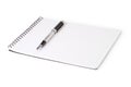 Notebook and a fountain pen Royalty Free Stock Photo