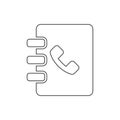 notebook icon. Element of web for mobile concept and web apps icon. Thin line icon for website design and development, app Royalty Free Stock Photo