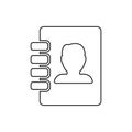 Notebook icon. Element of web for mobile concept and web apps icon. Thin line icon for website design and development, app Royalty Free Stock Photo