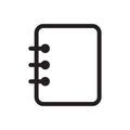 Notebook icon. Notepad icon vector symbol