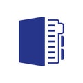 Notebook icon stock vector illustration flat design style