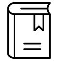 Notebook Isolated Line Vector Icon that can be easily modified or edited.